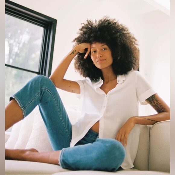Hatch The Savannah Top in White M - Picture 1 of 11